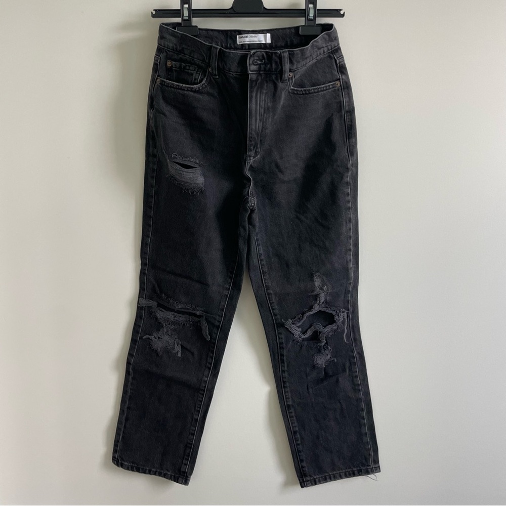 Garage Denim Vintage Straight black jeans